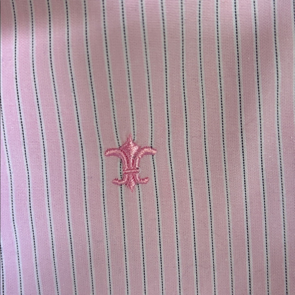 NWT EUROPEAN BRAND NECK & NECK JUNIOR & BABY PINK BOTTOM DOWN SHIRT BOYS’6A - Picture 5 of 13